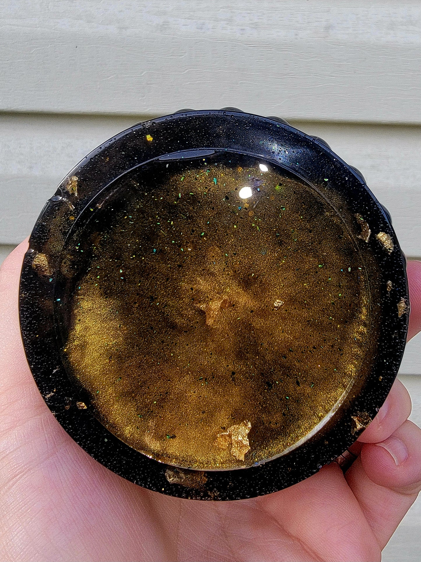 Black and Gold Tiny Jar
